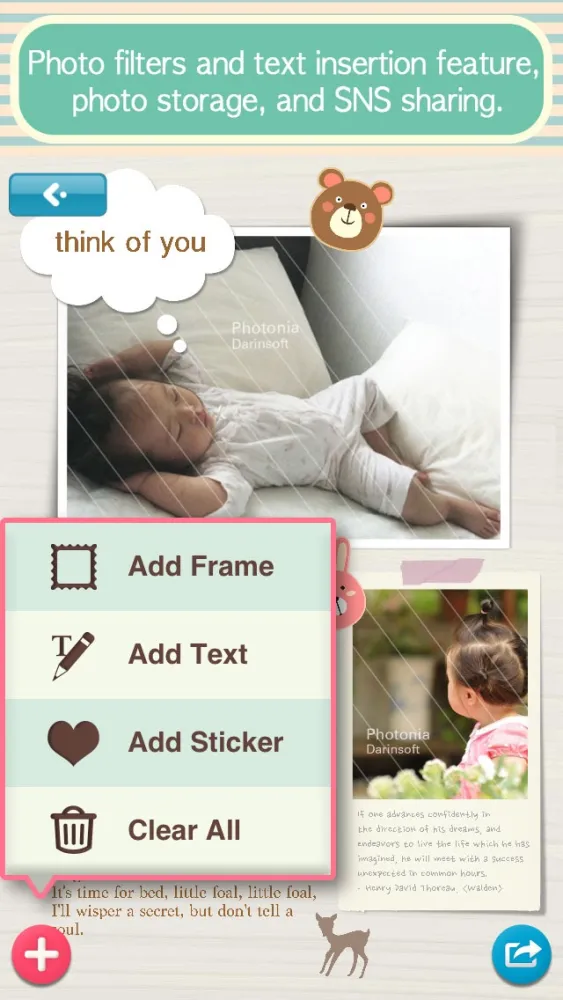 Скриншоты Photonia Photo Collage Editor - Create your story via amazing Pic Frames and unique Collages with Caption