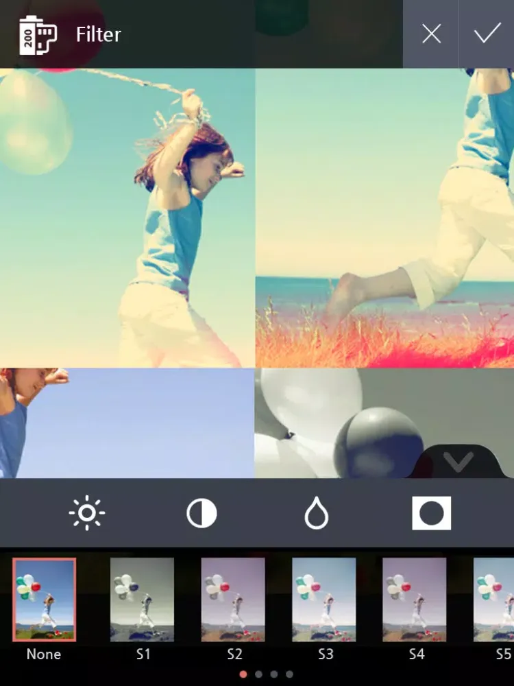 Tangkapan layar TapnSlice - Photo Collage Editor - Cut your photo into pieces to make great photo collage and pic frame iPad 
