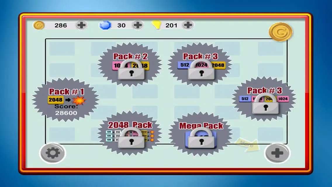 2048 > 1024 > 512 > 256 > 128應用截圖