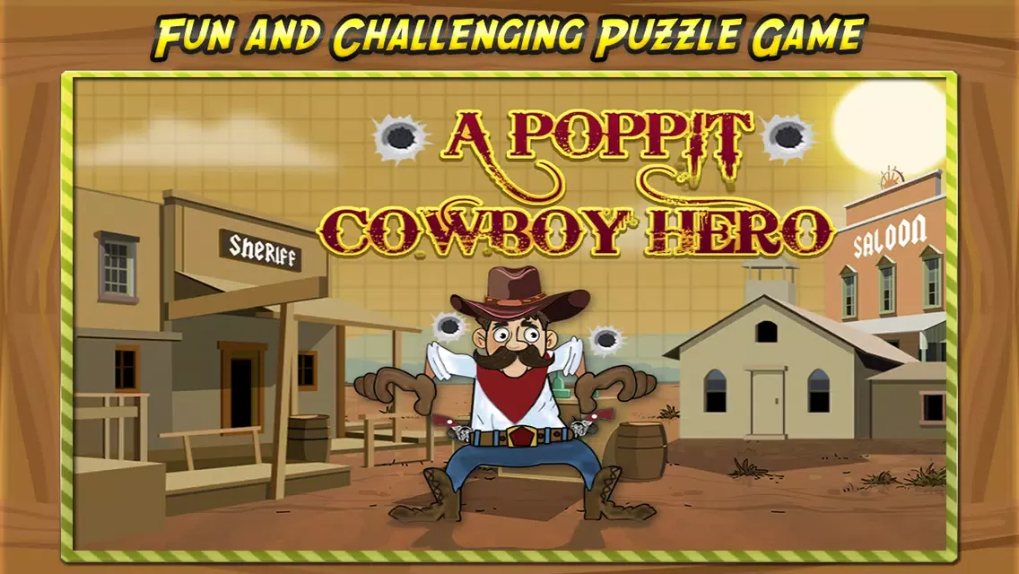 A Pop-pit Cowboy Hero Under Siege: Tap Face 2 Explode Bomb (A Free Puzzle Game) Ekran Görüntüleri