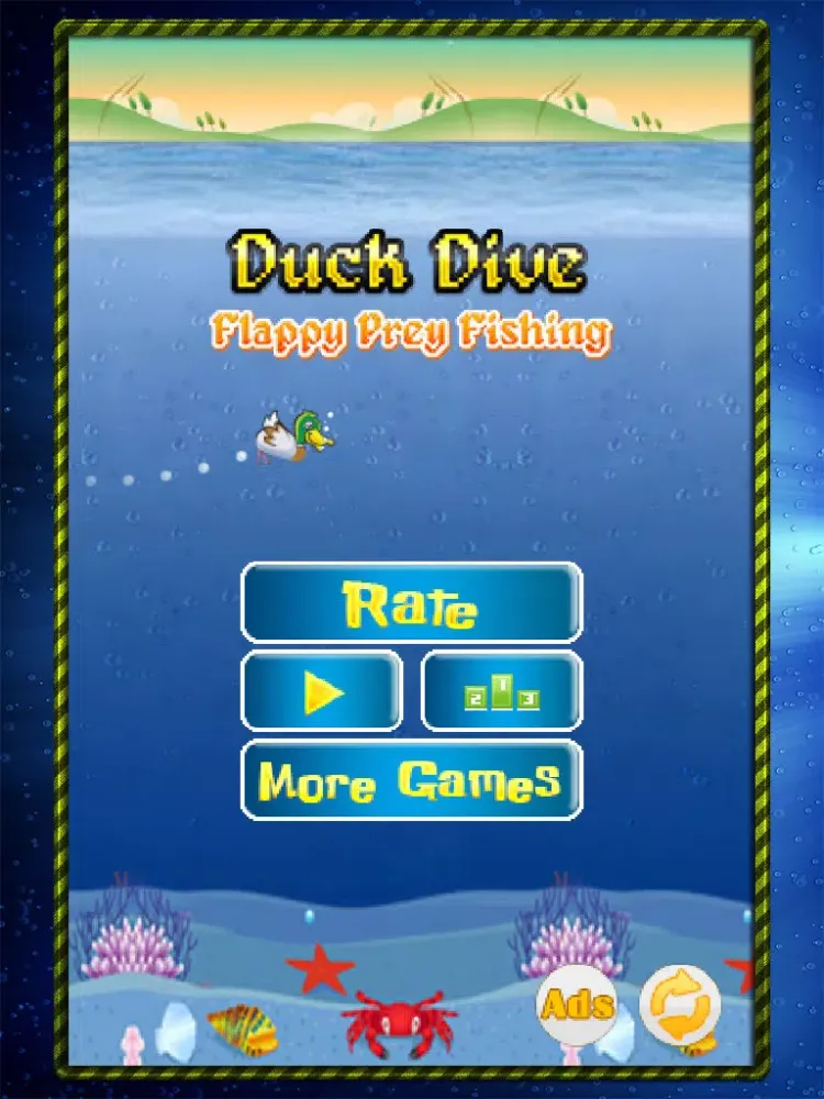 Скриншоты Duck Dive: Flappy Prey Bird Fishing iPad 