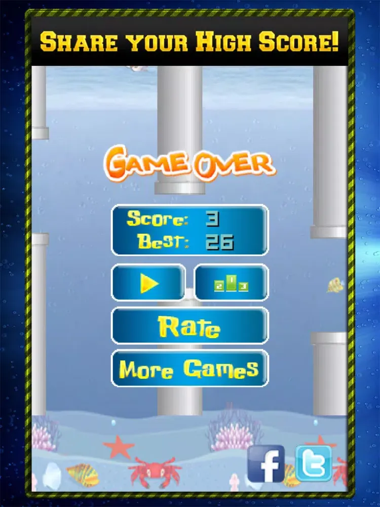 Скриншоты Duck Dive: Flappy Prey Bird Fishing iPad 