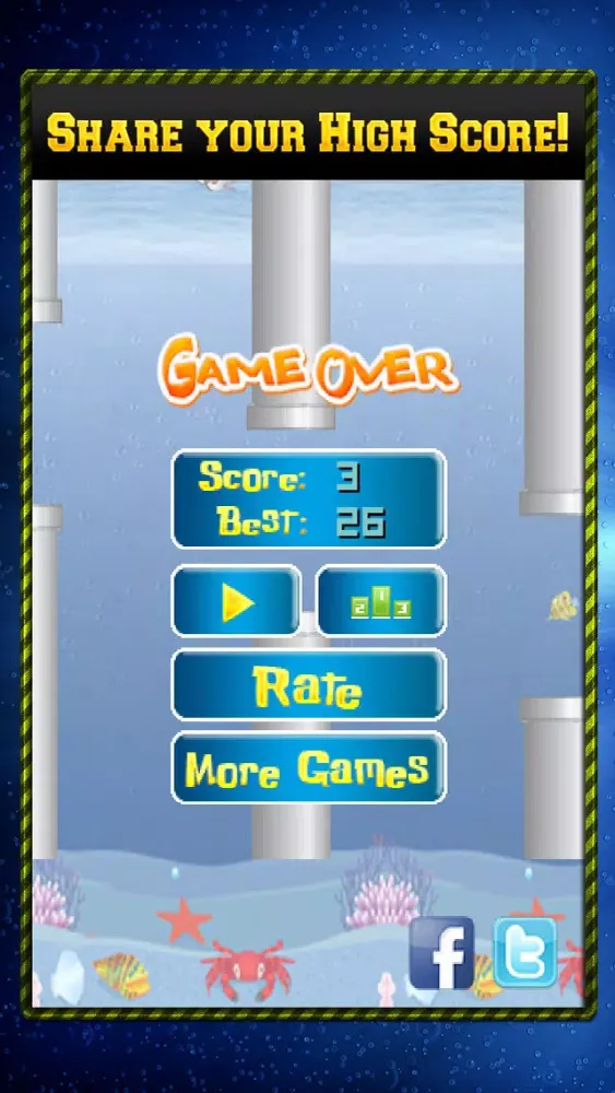 Скриншоты Duck Dive: Flappy Prey Bird Fishing