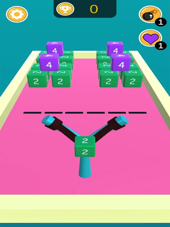 Tangkapan skrin Slingshot 2048 iPad 