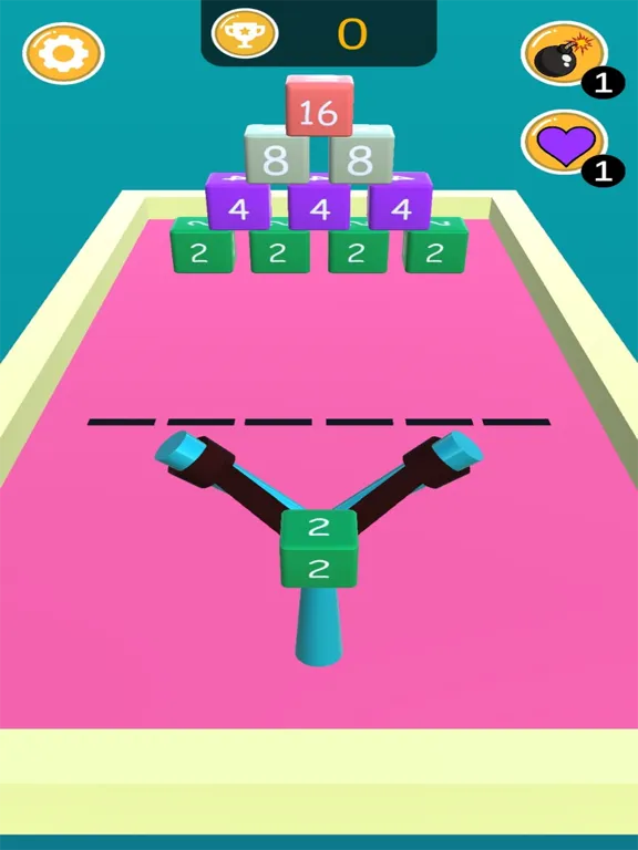 Tangkapan skrin Slingshot 2048 iPad 