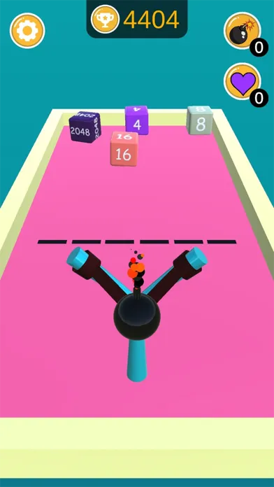 Tangkapan skrin Slingshot 2048