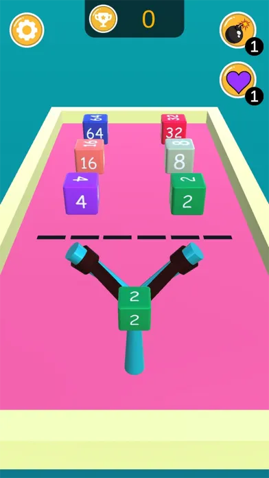 Tangkapan skrin Slingshot 2048