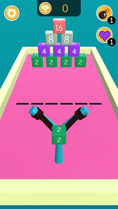 Tangkapan skrin Slingshot 2048
