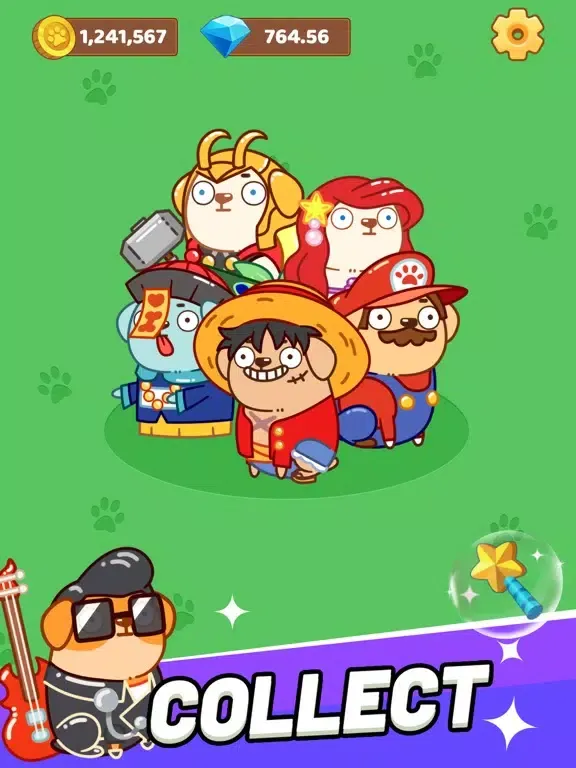 Puppy Paradise-Addictive Merge iPad  Screenshots
