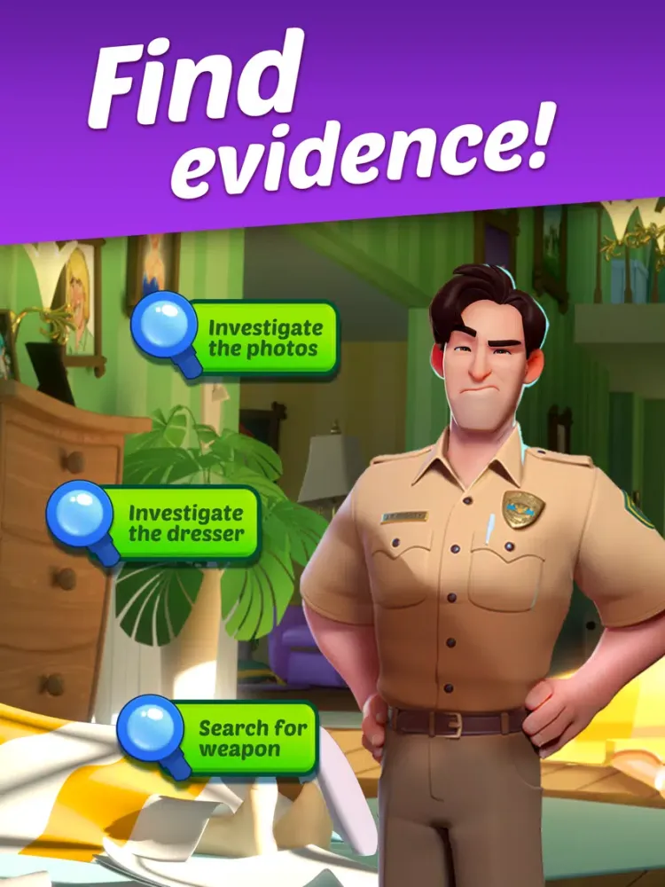 Capturas de tela do Small Town Murders: Match 3 iPad 