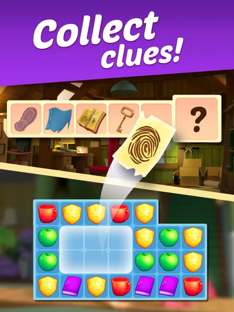Capturas de tela do Small Town Murders: Match 3 iPad 