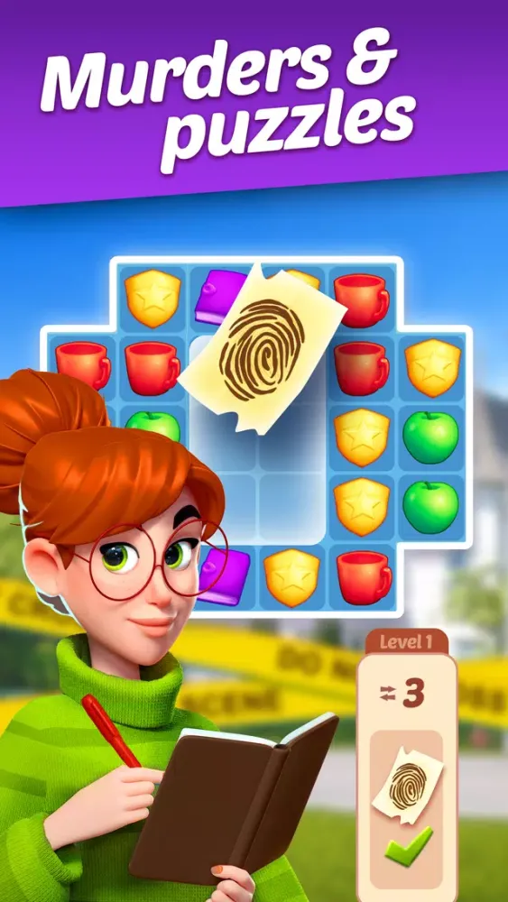 Capturas de tela do Small Town Murders: Match 3