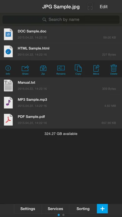 Скриншоты iFile