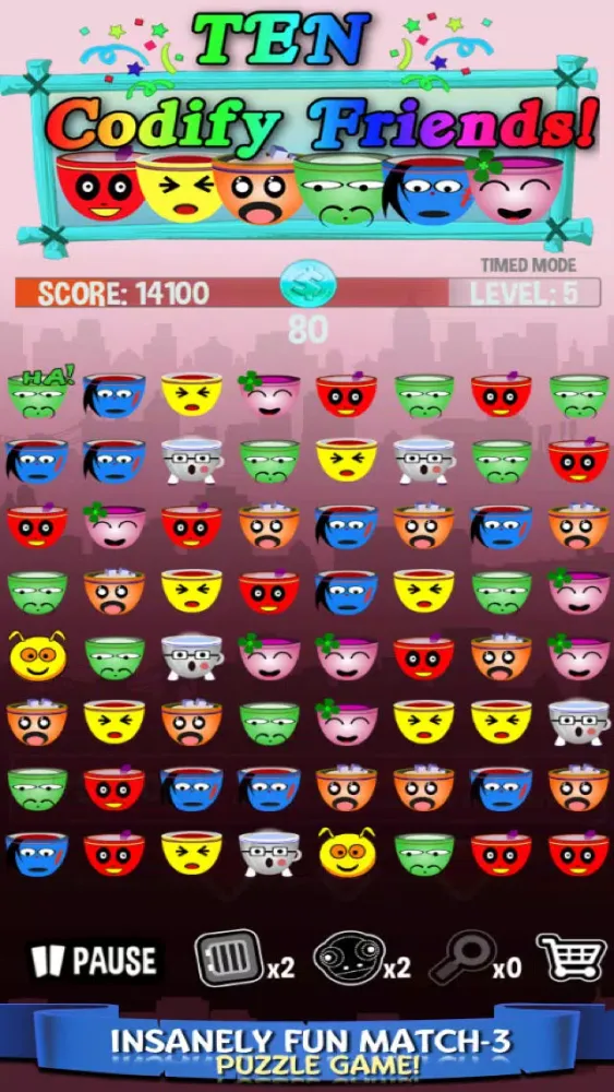 Capturas de pantalla de Ten Codify Friends - Three Puzzle Game Free