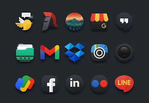 Darko - Icon Pack Screenshots