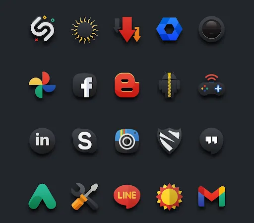 Darko - Icon Pack Screenshots
