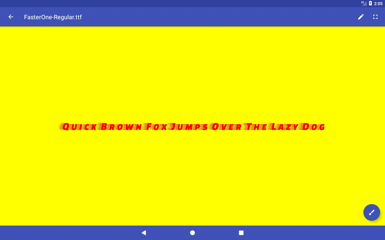 Tangkapan skrin Font Viewer Plus