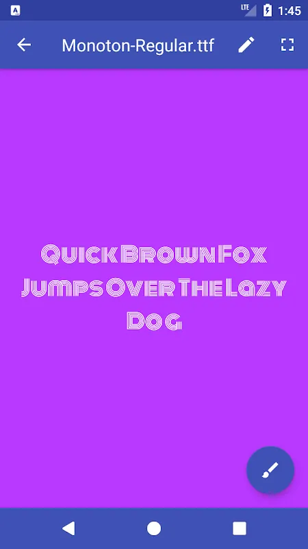 Tangkapan skrin Font Viewer Plus