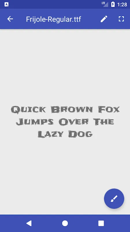 Tangkapan skrin Font Viewer Plus