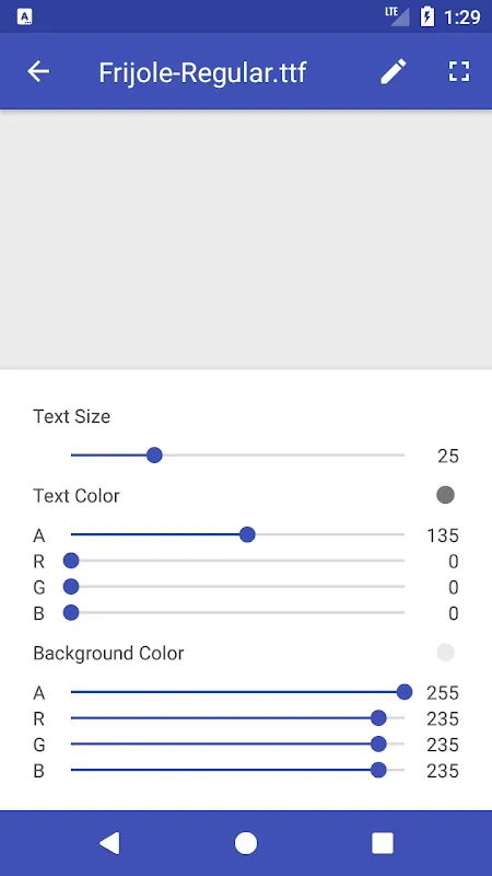 Tangkapan skrin Font Viewer Plus