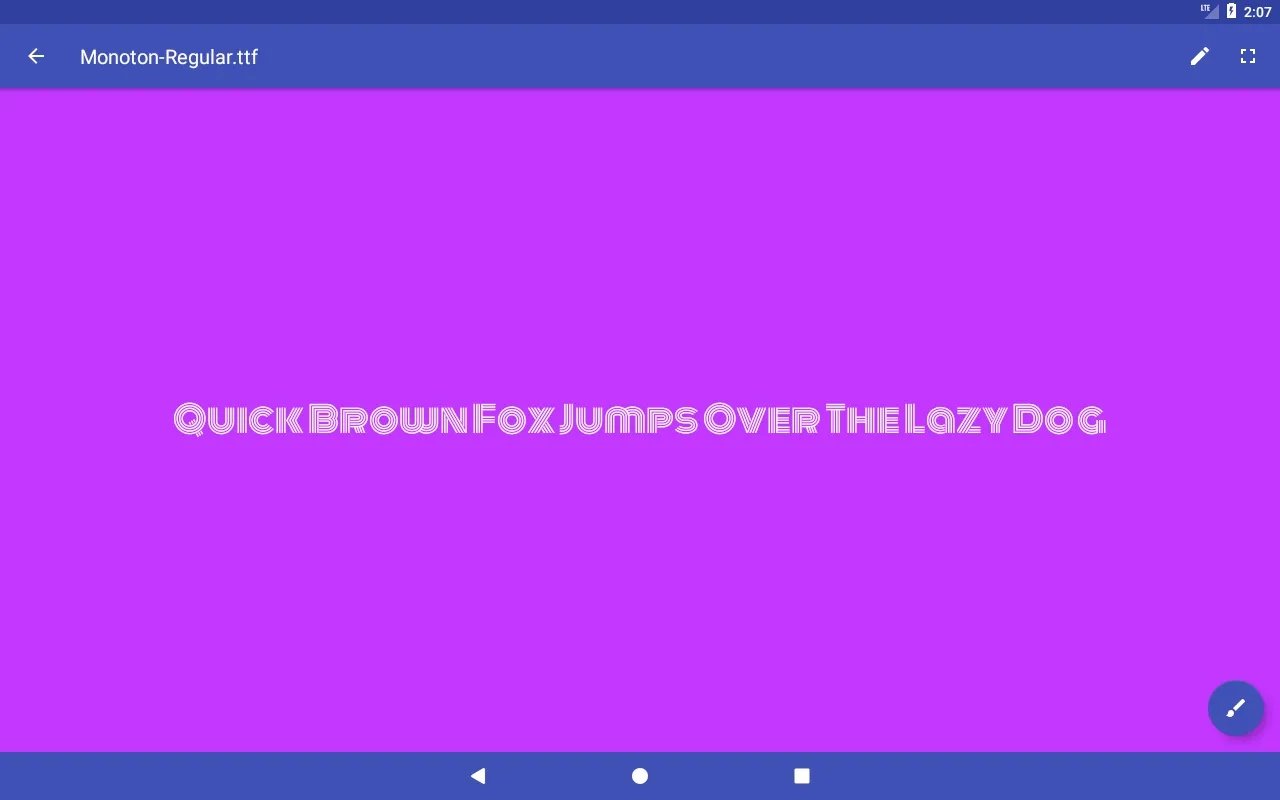 Tangkapan skrin Font Viewer Plus
