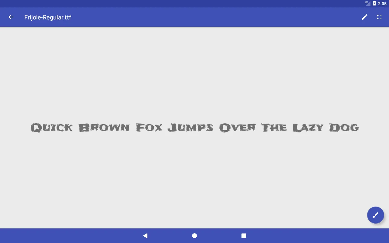 Tangkapan skrin Font Viewer Plus