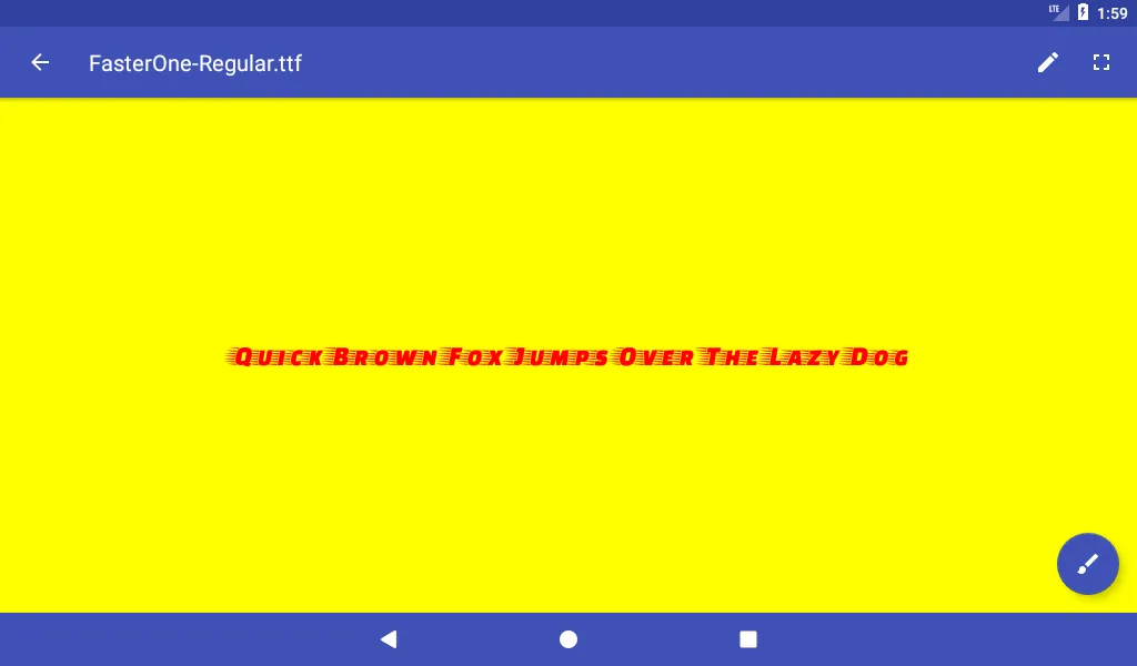 Tangkapan skrin Font Viewer Plus