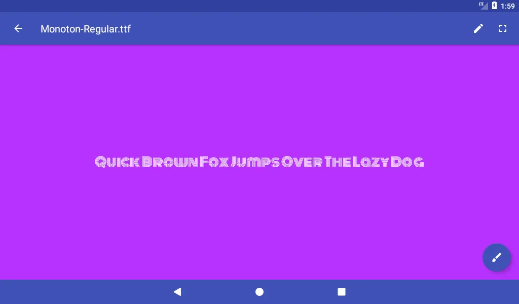 Tangkapan skrin Font Viewer Plus