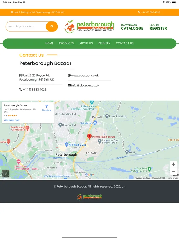 Screenshot di Peterborough Bazaar Ltd iPad 