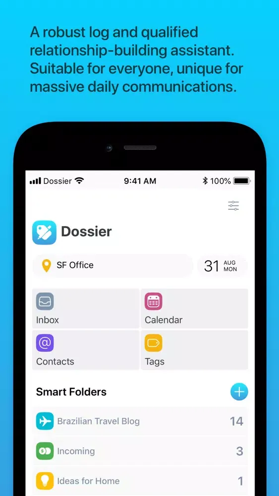 Dossier. Contacts and Notes سکرین شاٹس