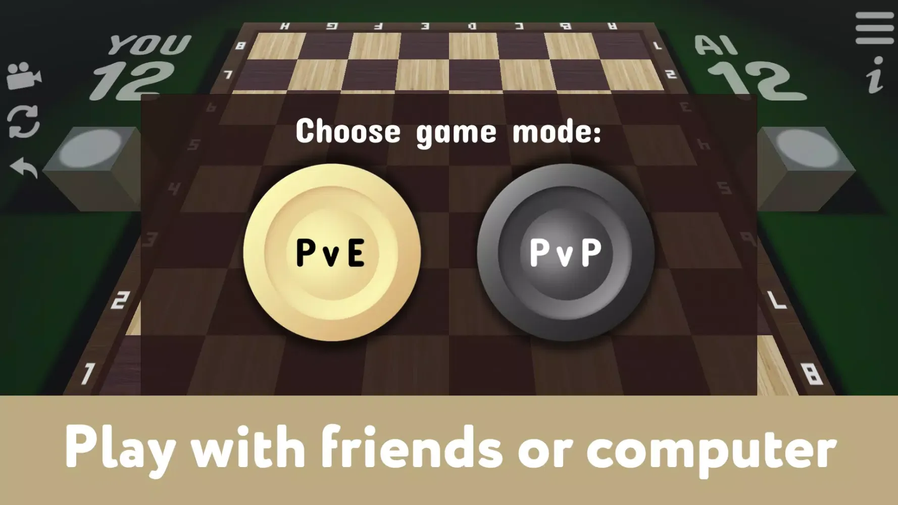 ภาพหน้าจอของ Checkers