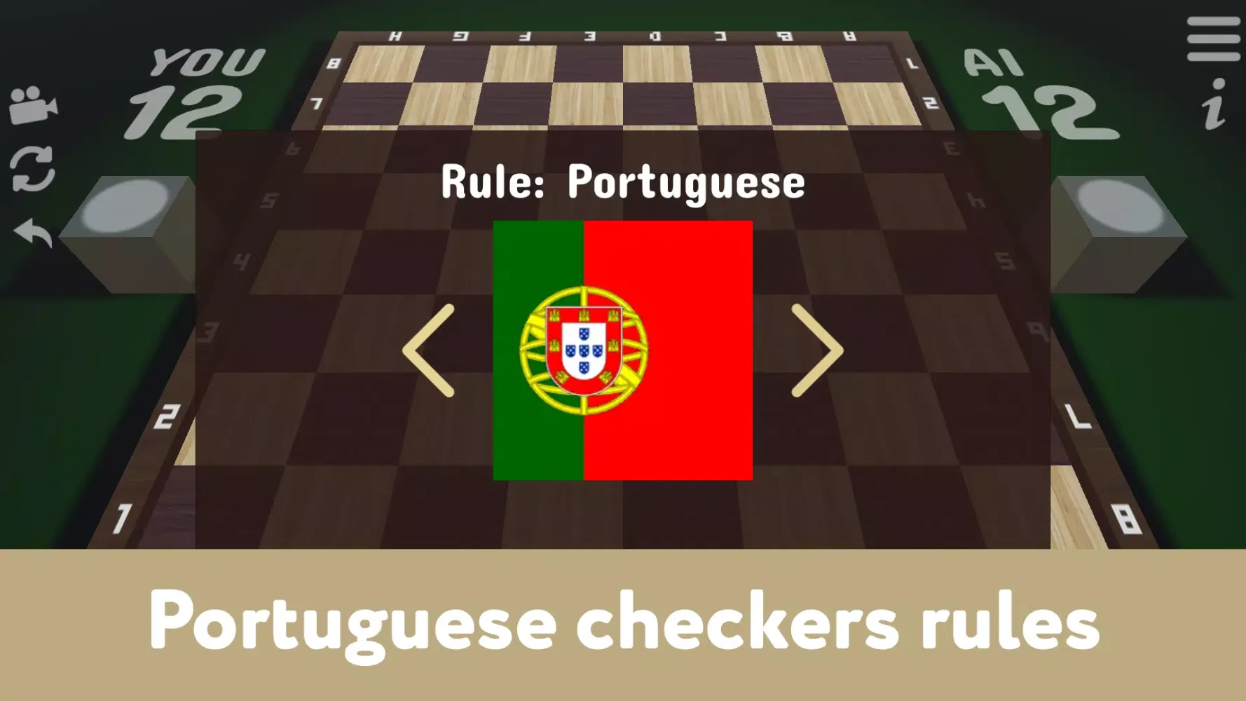 ภาพหน้าจอของ Checkers