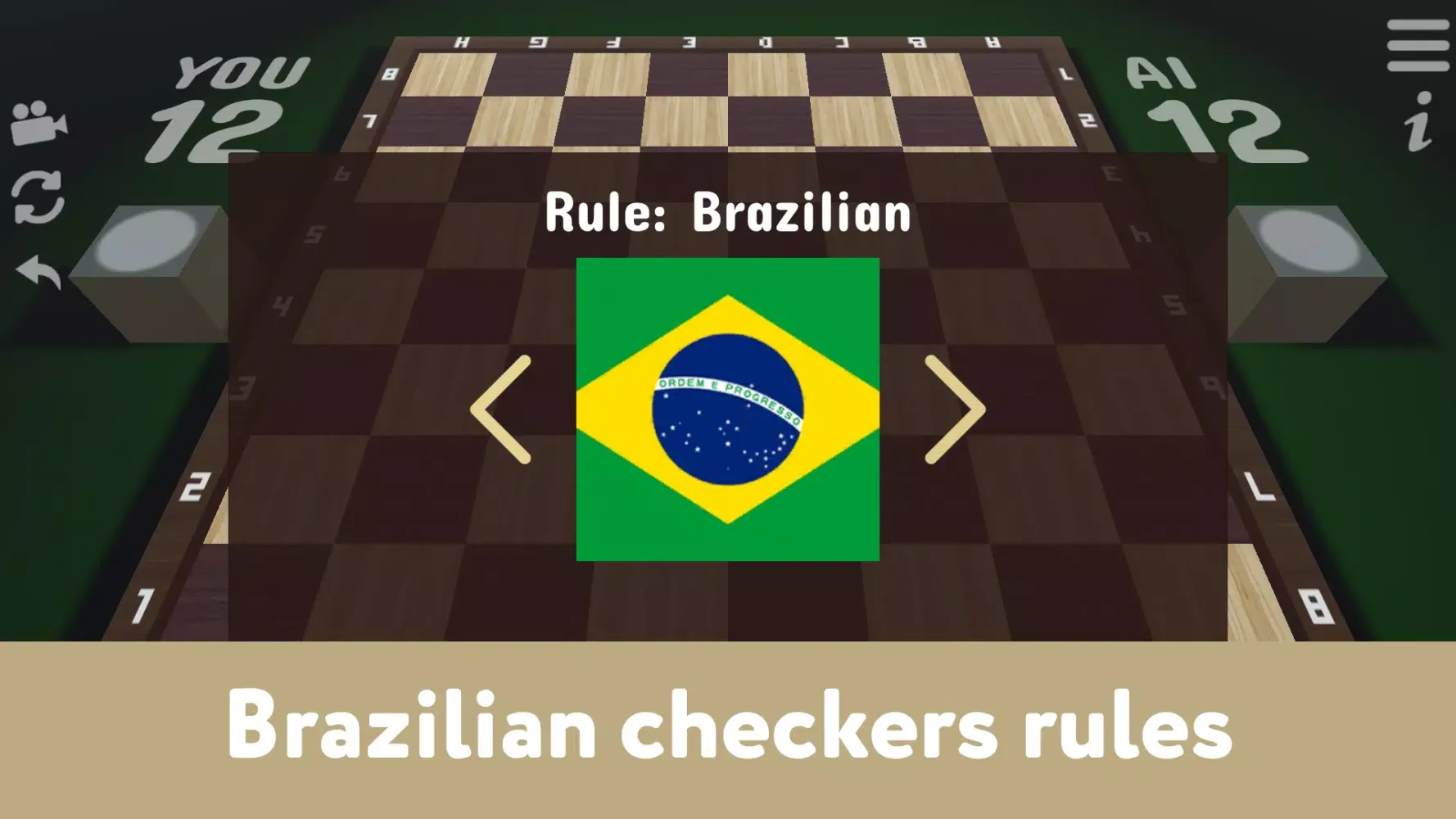 ภาพหน้าจอของ Checkers