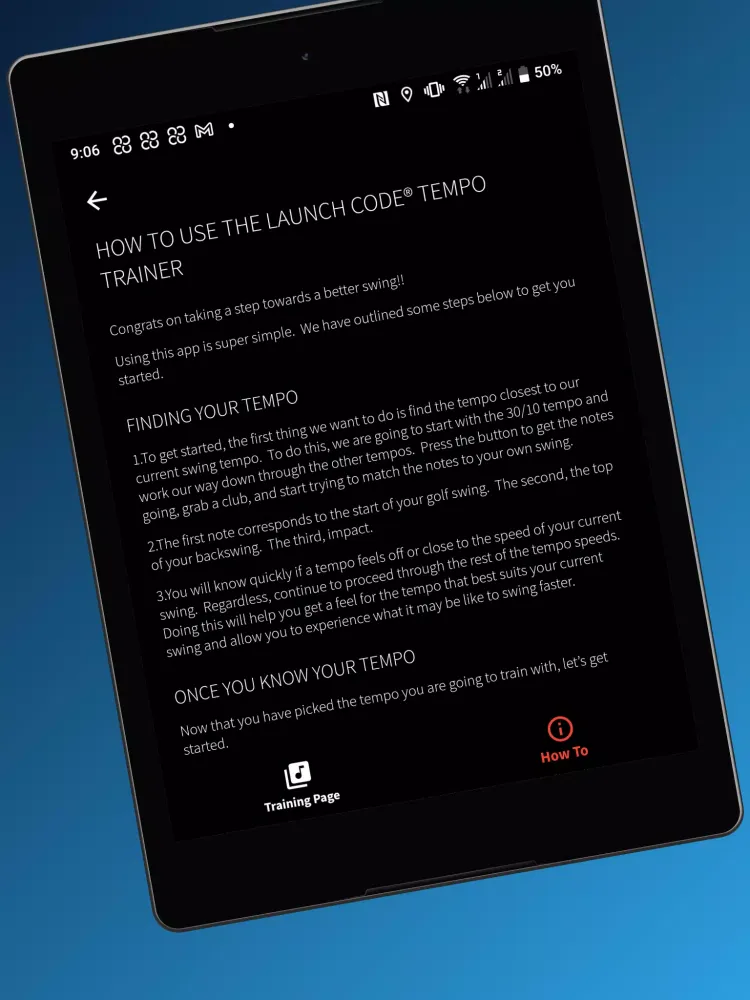 LAUNCH CODE® Tempo Training स्क्रीनशॉट
