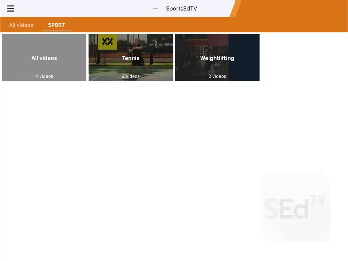 Tangkapan skrin SportEdTV for Coaches iPad 