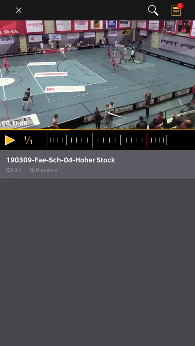 Ảnh chụp màn hình của Swiss Unihockey Video