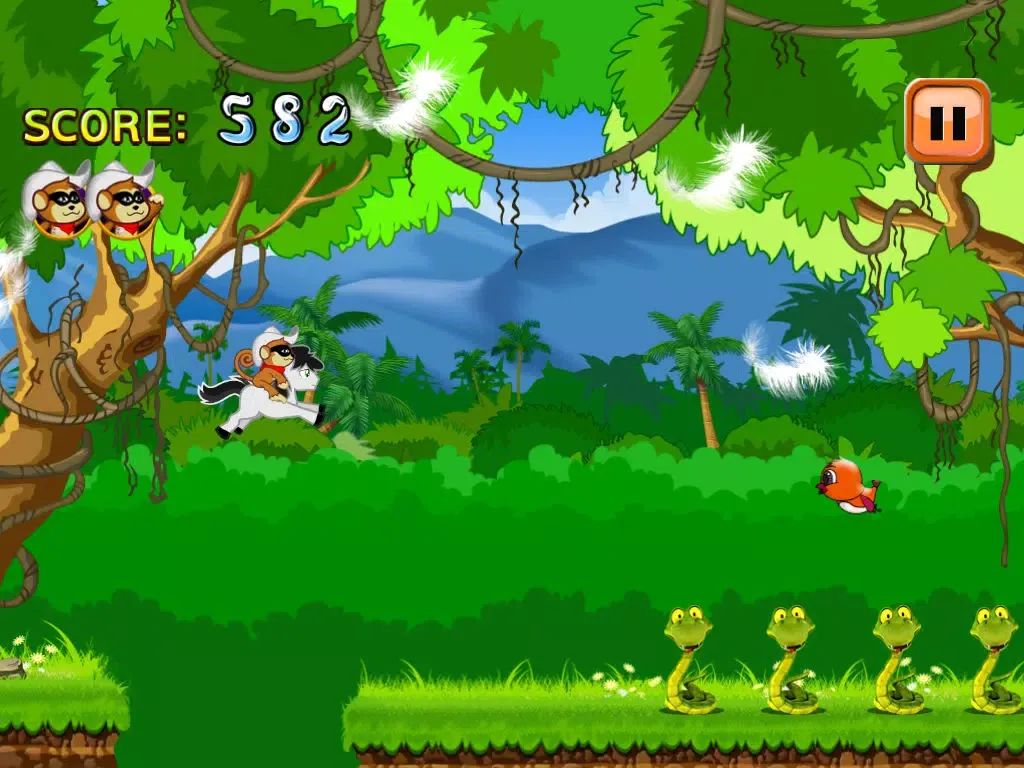 Cowboy Monkey Rangers : My Horse Race Across the Border With Lone Star Heroes iPad  Screenshots