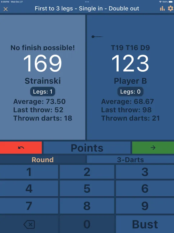 Dart Scorer 2024 iPad  سکرین شاٹس