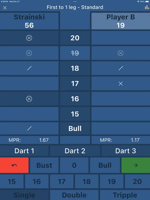Dart Scorer 2024 iPad  سکرین شاٹس