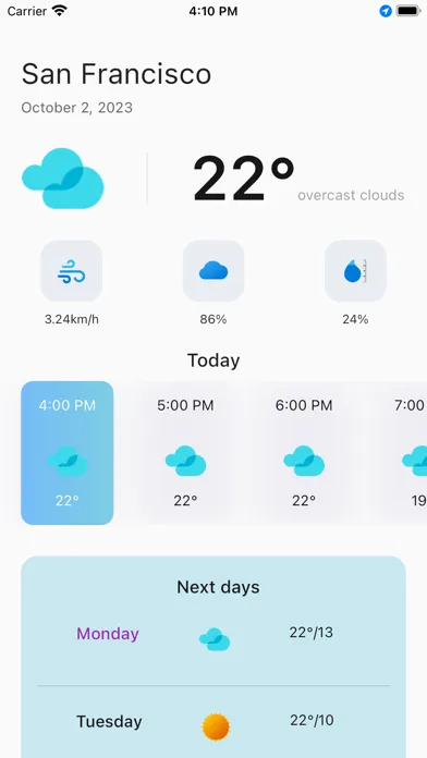 Weather determination应用截图