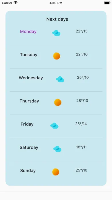 Weather determination应用截图