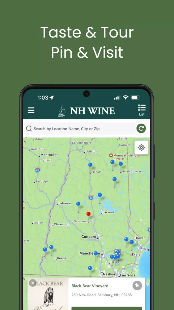 NH Wine Trail Screenshots
