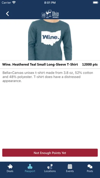 Capturas de tela do Ohio Wines VIP