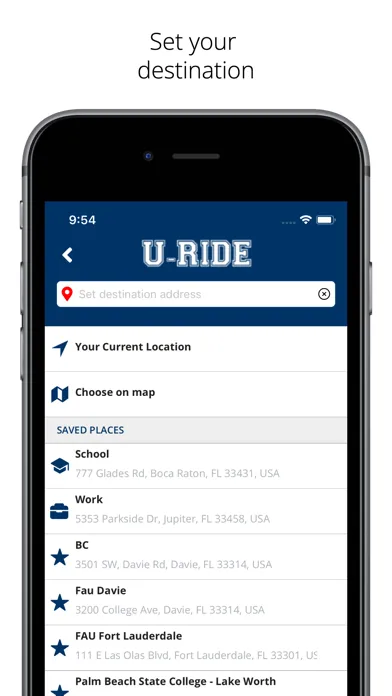 U-RIDE App 스크린샷