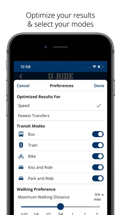 U-RIDE App 스크린샷