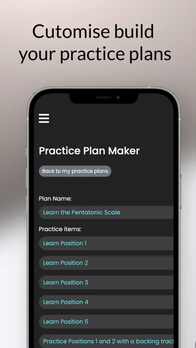 ภาพหน้าจอของ Guitar Practice Planner & Log