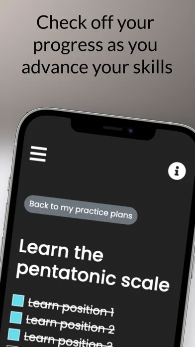 ภาพหน้าจอของ Guitar Practice Planner & Log