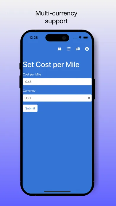 Tangkapan skrin Easy Business Mileage Logger