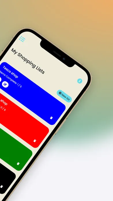 Capturas de tela do Simple Shopping List Maker