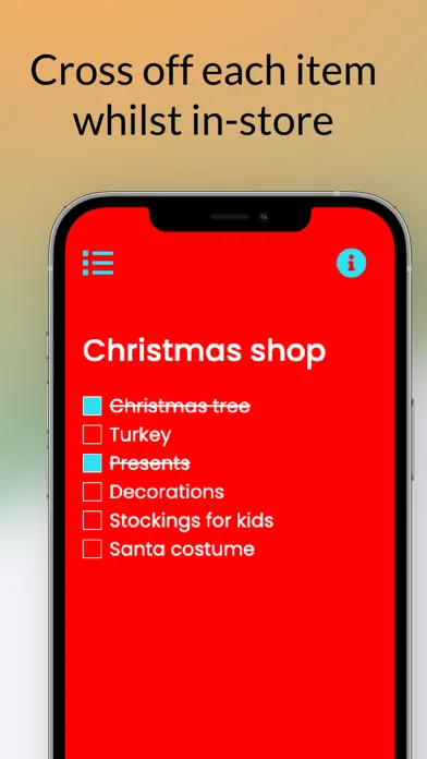 Capturas de tela do Simple Shopping List Maker